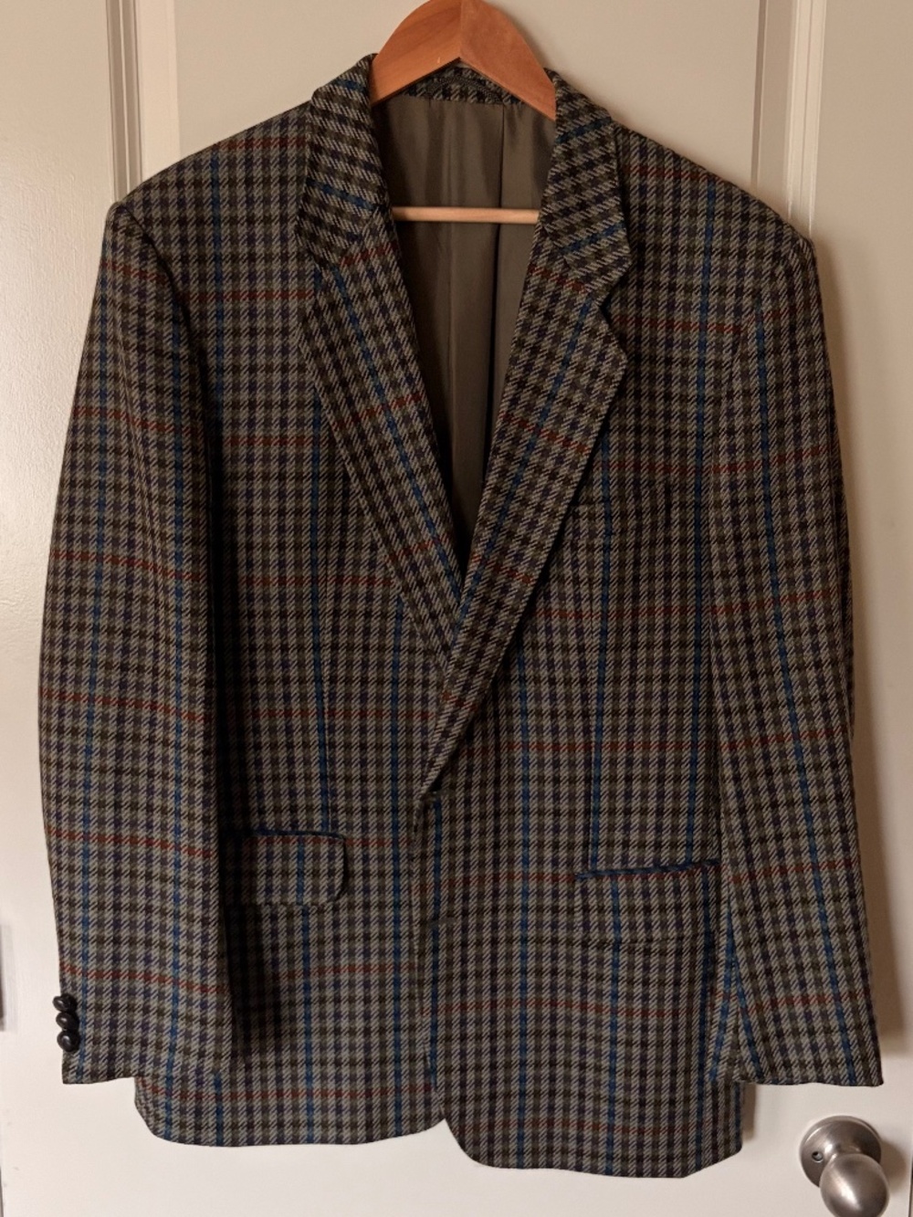 Atelier Torino Blazer 42R Wool Sport Coat Scottish Tweed Plaid Arthur Bell 2 Btn
